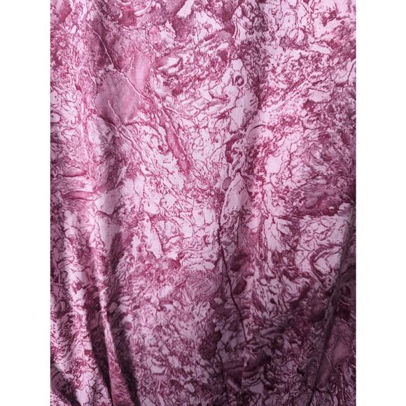 Vintage 80's Vogue Designer Original Midi Dress Pink Button Front Prairie Puff - Picture 7 of 11